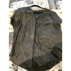 Torrid black/gray glitter top